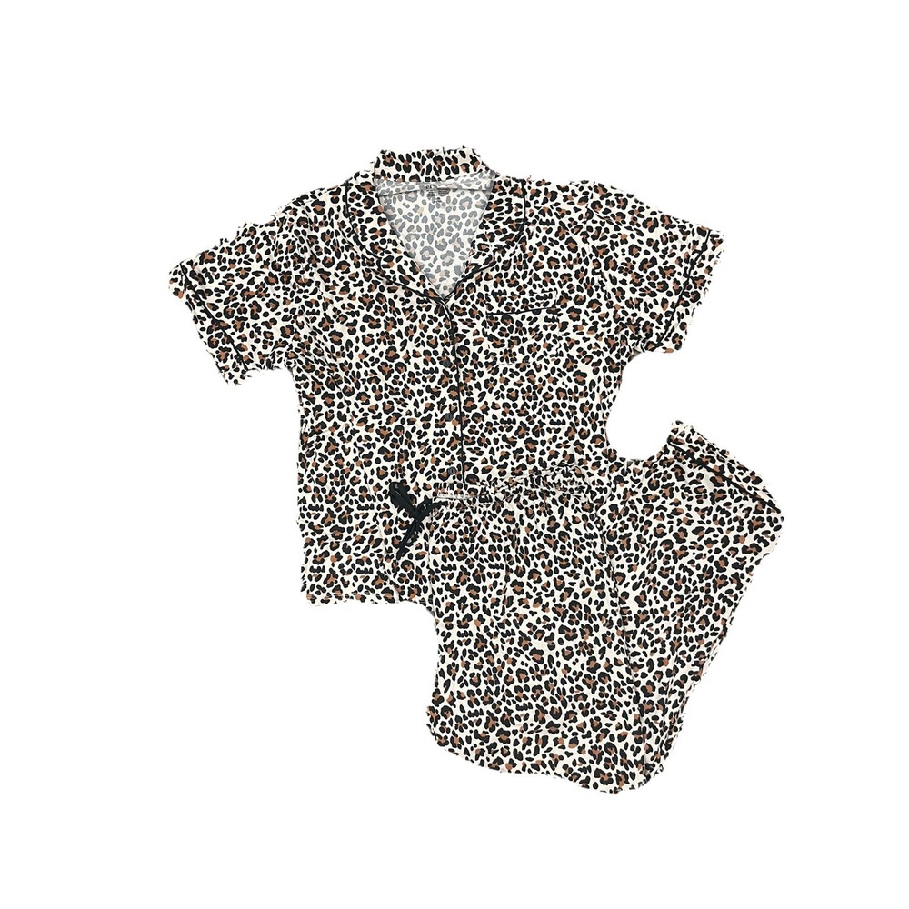 Flora‎ by Flora Nikrooz Cheetah Leopard Lounge Set Medium M